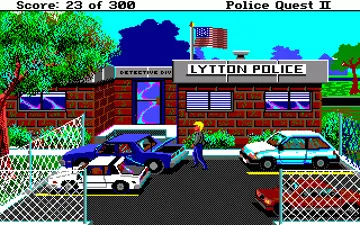 Police Quest II - The Vengeance_Disk1 screen shot game playing